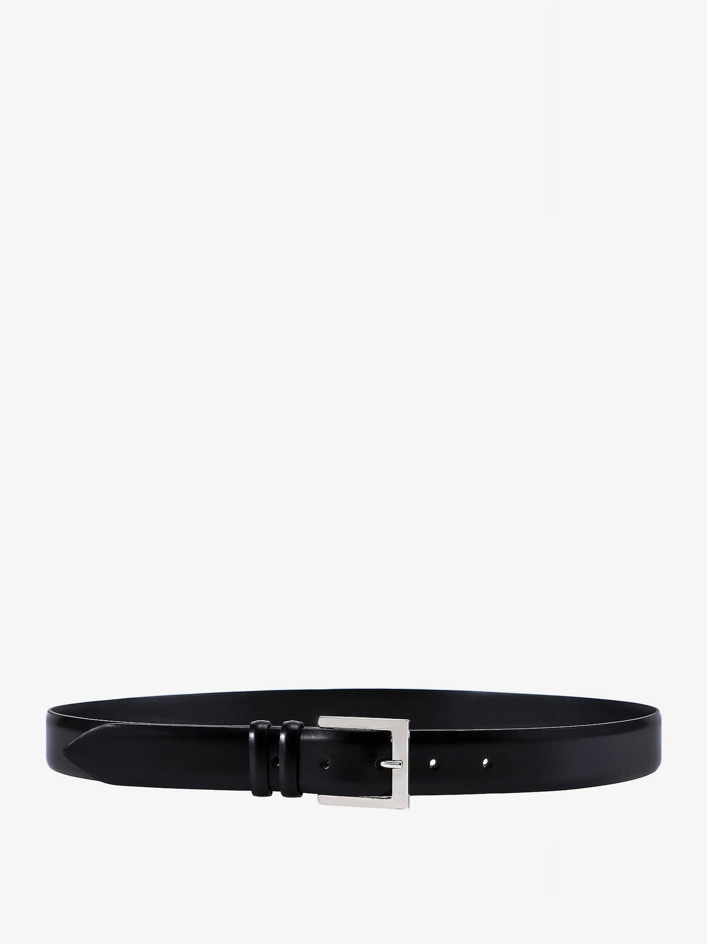 Shiny leather belt