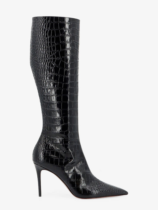 Vera 85 croco effect leather boots