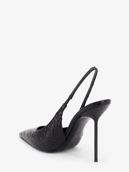 Lidia pump in leather with python print thumbnail