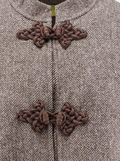 Aria wool blend jacket with frogs thumbnail