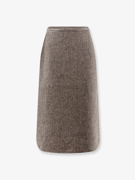 Wool blend skirt