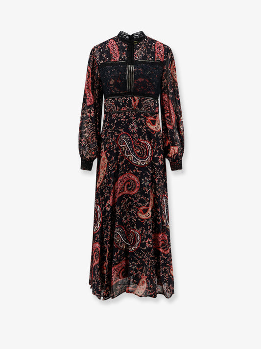Elin viscose dress with multicolor print