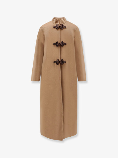 Harriet wool coat with frogs thumbnail
