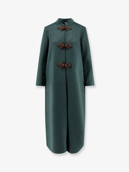 Harriet wool coat with frogs thumbnail