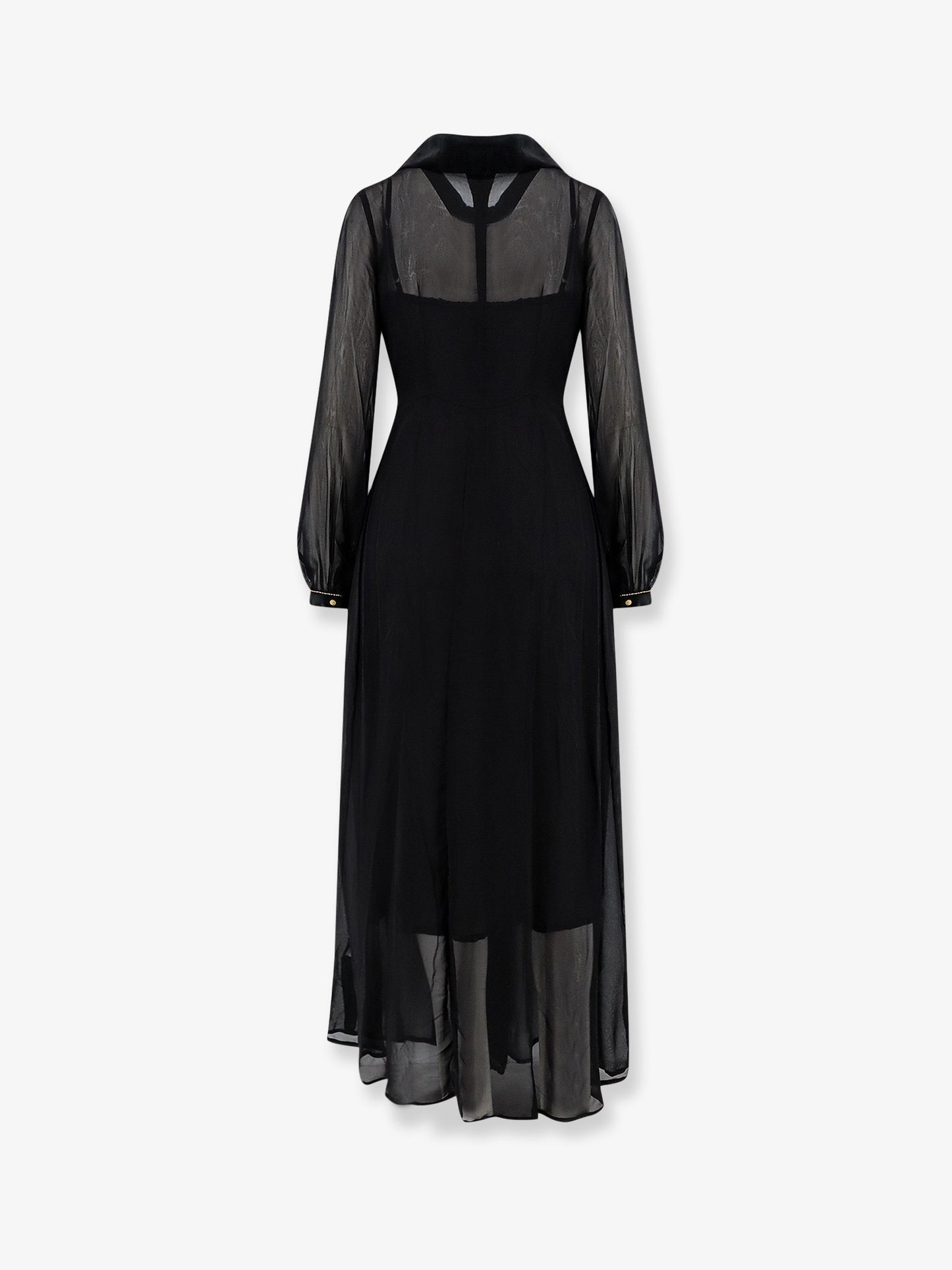 Vestito Sutton in viscosa con ricamo paillettes e strass