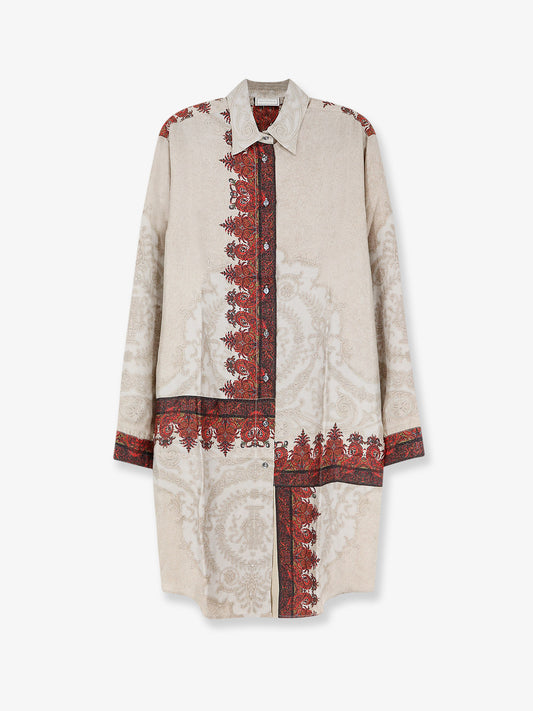 Silk Chemisier Dress