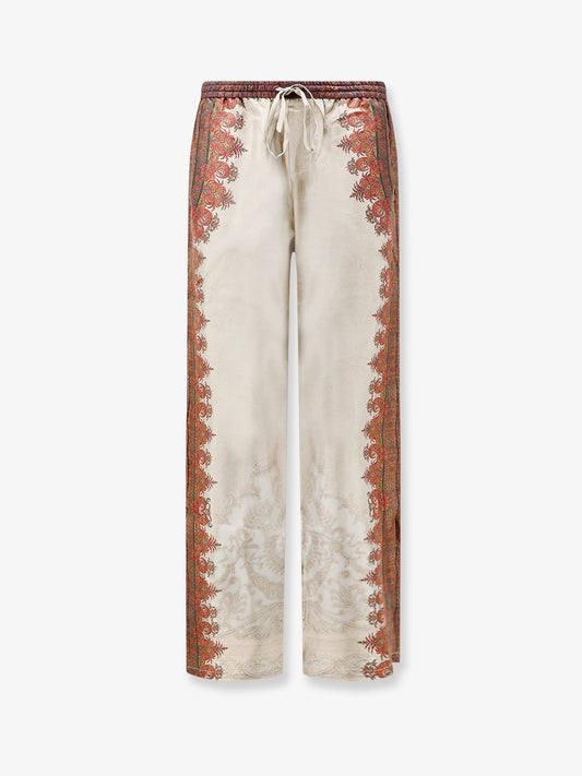 Aloe silk trousers