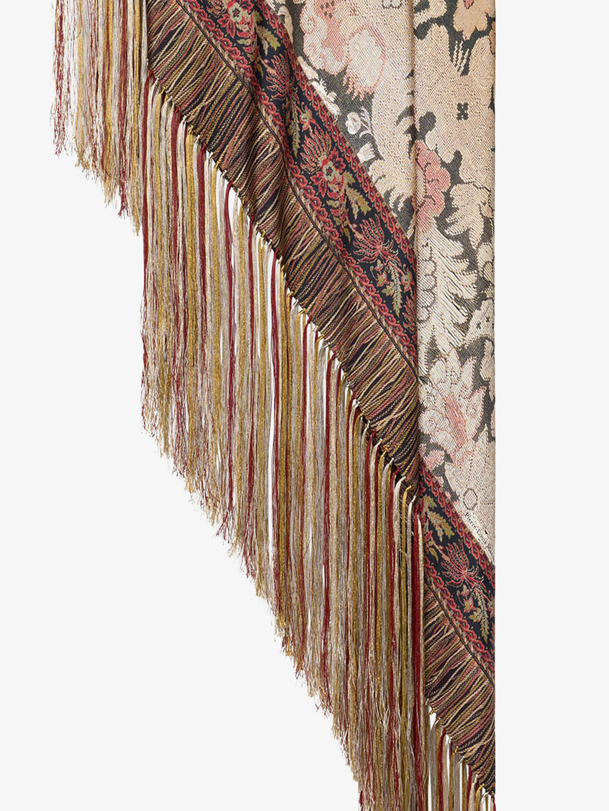 Aloeuw silk fringed foulard