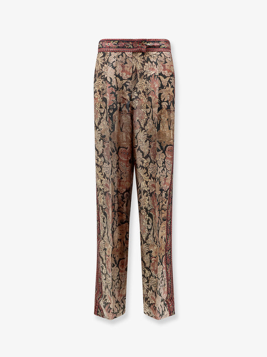 Silk trousers