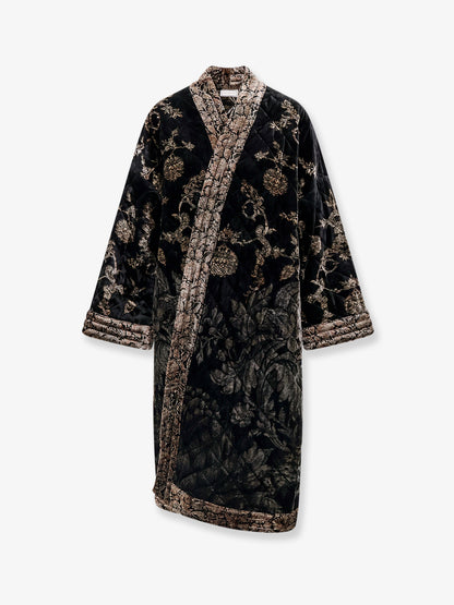 Kanpur padded viscose and silk kimono thumbnail