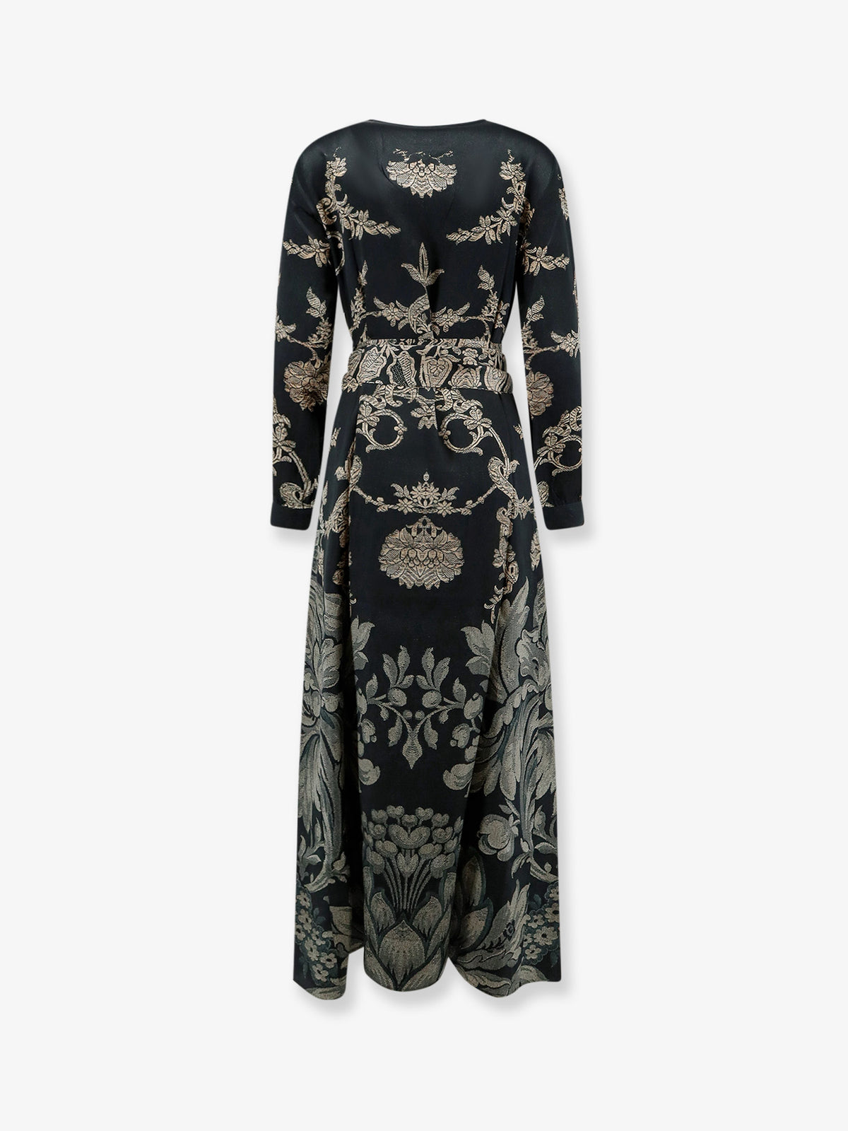 Mutkas printed silk long dress