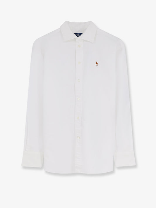 Cotton shirt with logo on the front