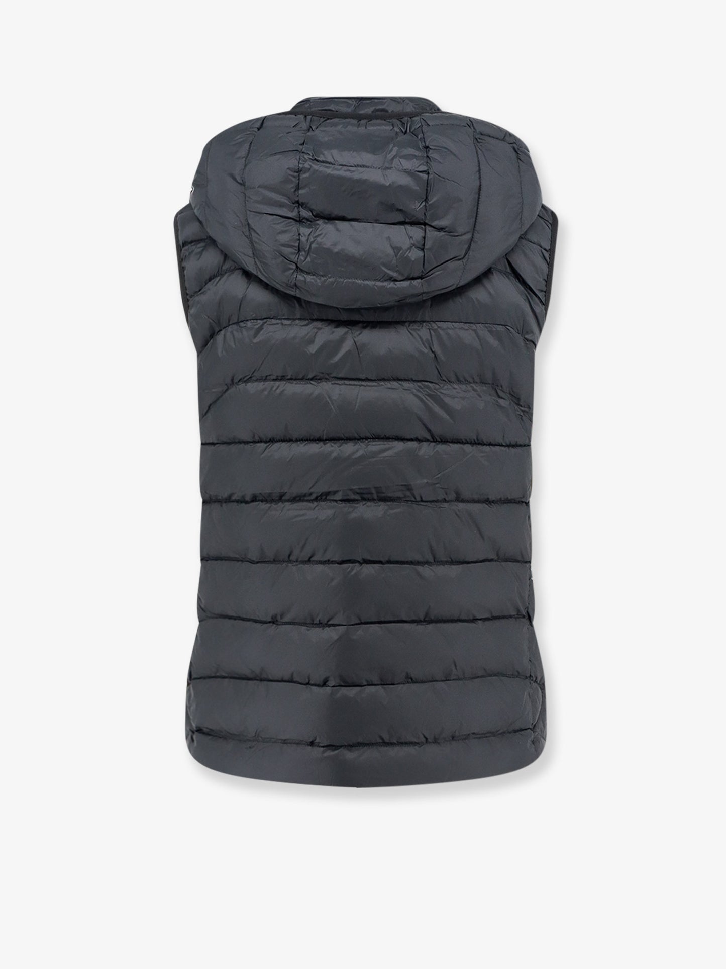 Sleeveless recycled nylon down jacket