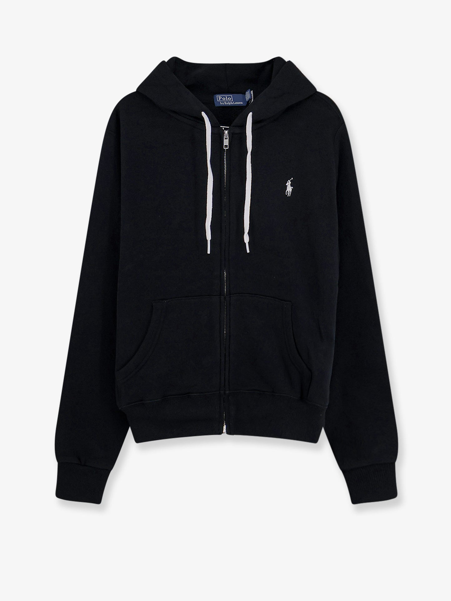 Cotton blend sweatshirt with embroidered logo on the front