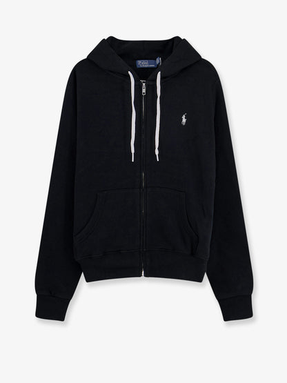Cotton blend sweatshirt with embroidered logo on the front thumbnail