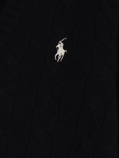 Maglia in misto lana e cashmere con logo ricamato frontale thumbnail