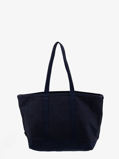Denim shoulder bag with embroidered logo on the front thumbnail