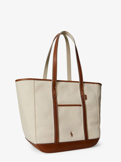 Canvas shopping bag with embroidered logo thumbnail