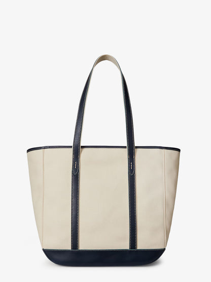 Canvas shopping bag with embroidered logo thumbnail