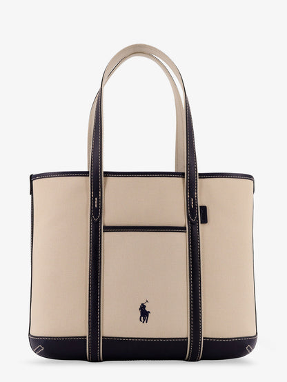 Canvas shoulder bag with embroidered logo on the front thumbnail