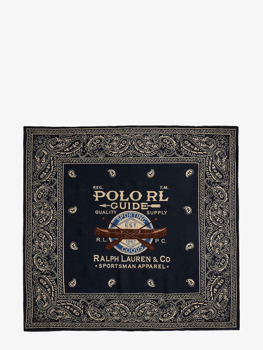 Foulard in cotone con stampa paisley