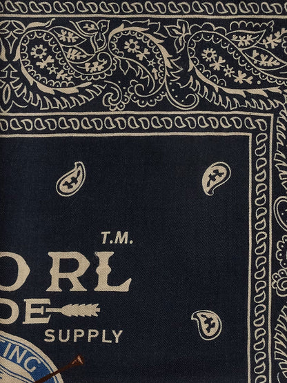 Foulard in cotone con stampa paisley thumbnail