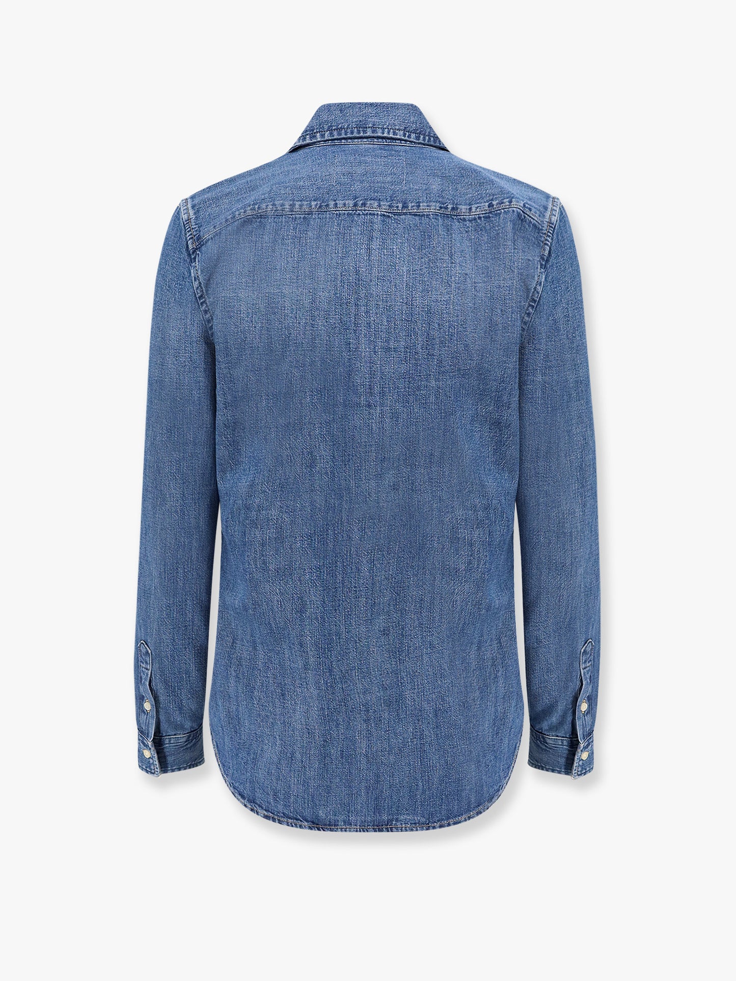 Slim-fit denim shirt