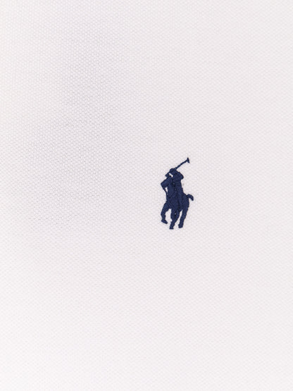 Polo in cotone con logo ricamato thumbnail