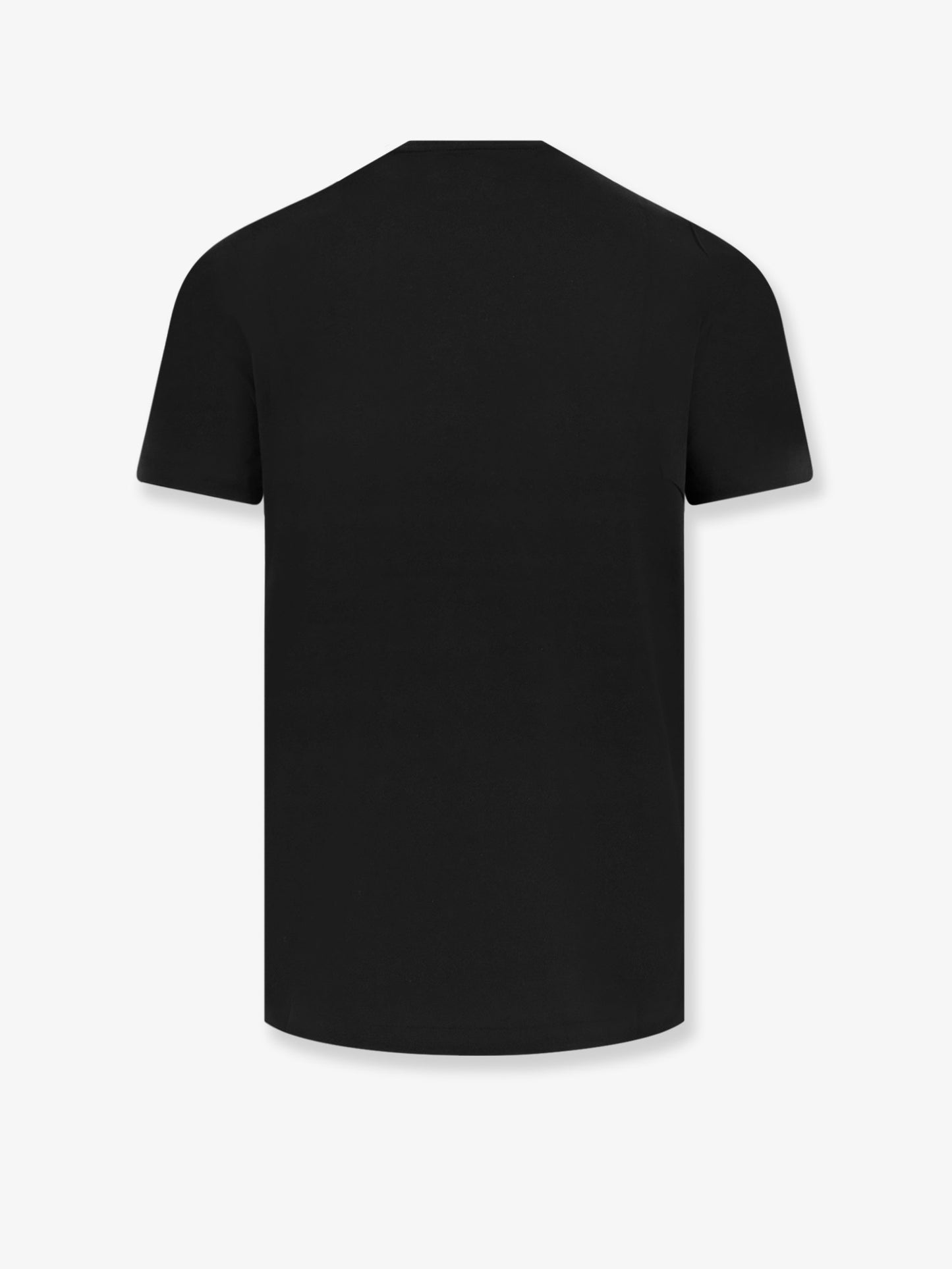 T-shirt in cotone con logo ricamato frontale