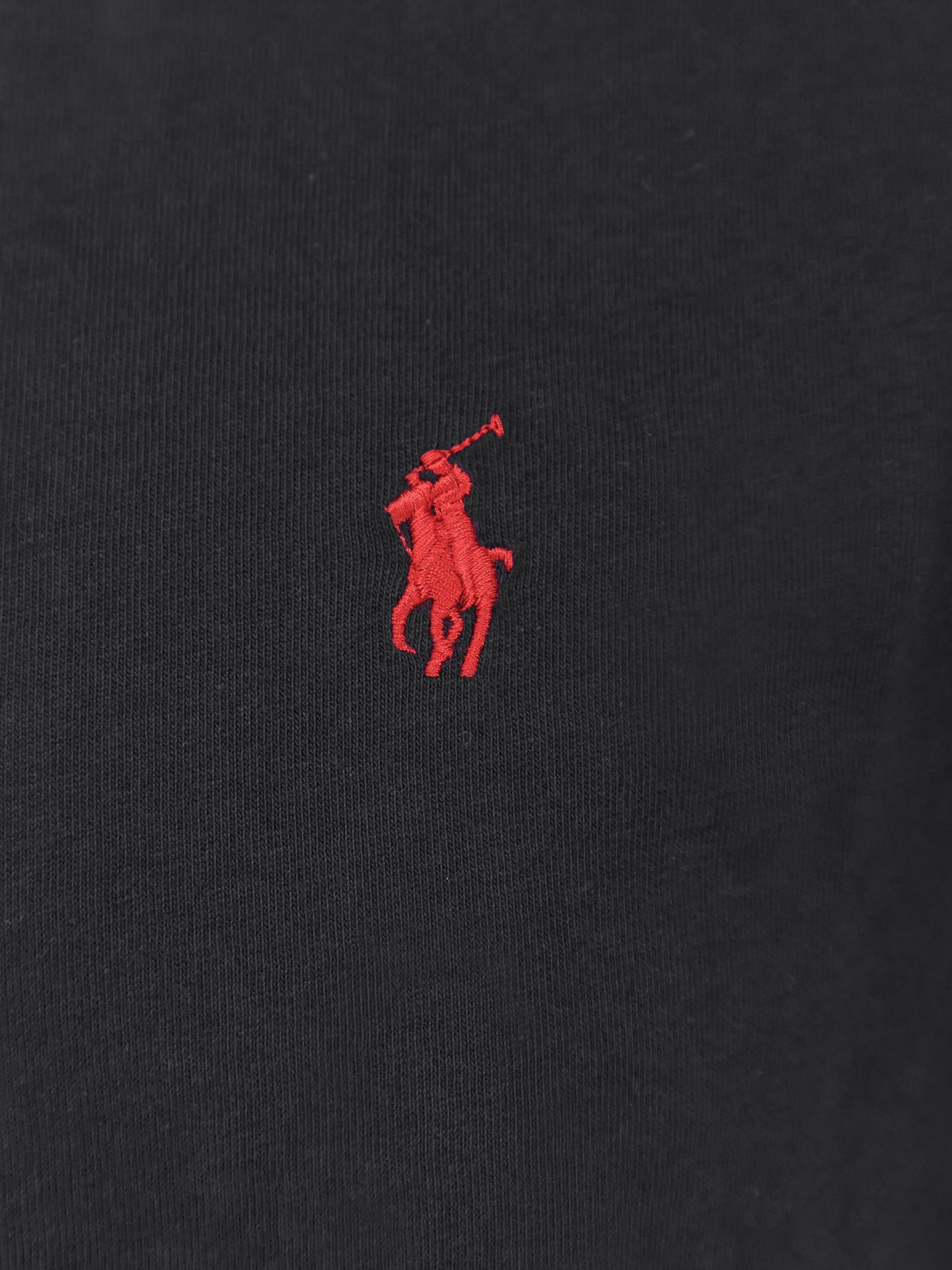 T-shirt in cotone con logo ricamato frontale