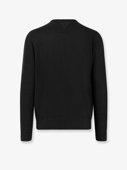 Cotton blend sweater with logo thumbnail