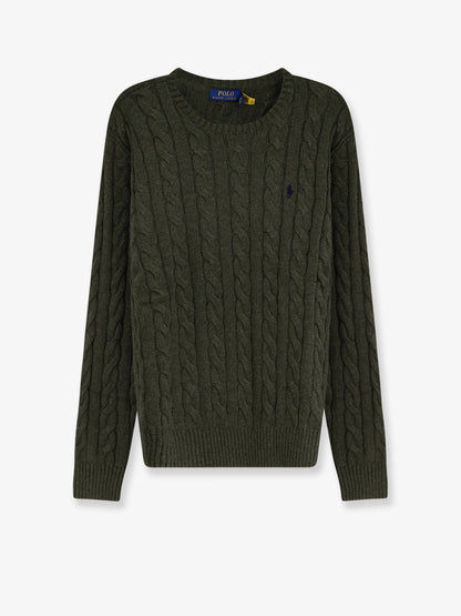 Cotton sweater with embroidered logo on the front thumbnail