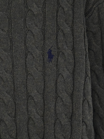 Cotton sweater with embroidered logo on the front thumbnail