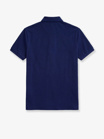 Cotton polo shirt with embroidered logo thumbnail