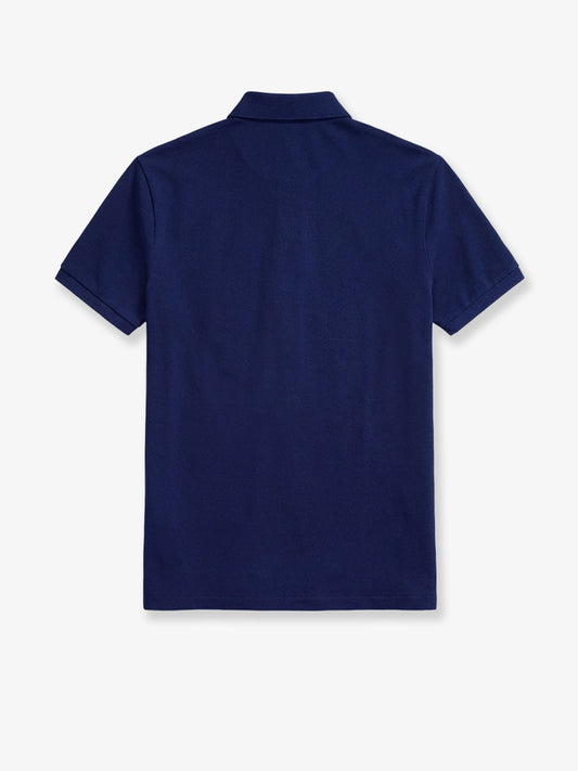 Cotton polo shirt with embroidered logo