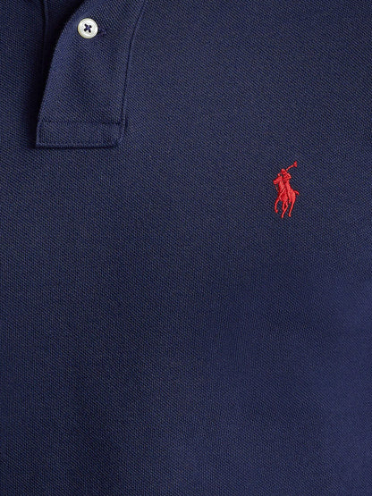 Cotton polo shirt with embroidered logo thumbnail
