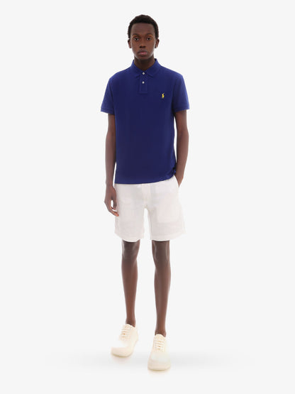 Cotton polo shirt with logo embroidery thumbnail