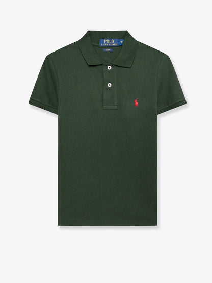 Cotton polo shirt with embroidered logo on the front thumbnail
