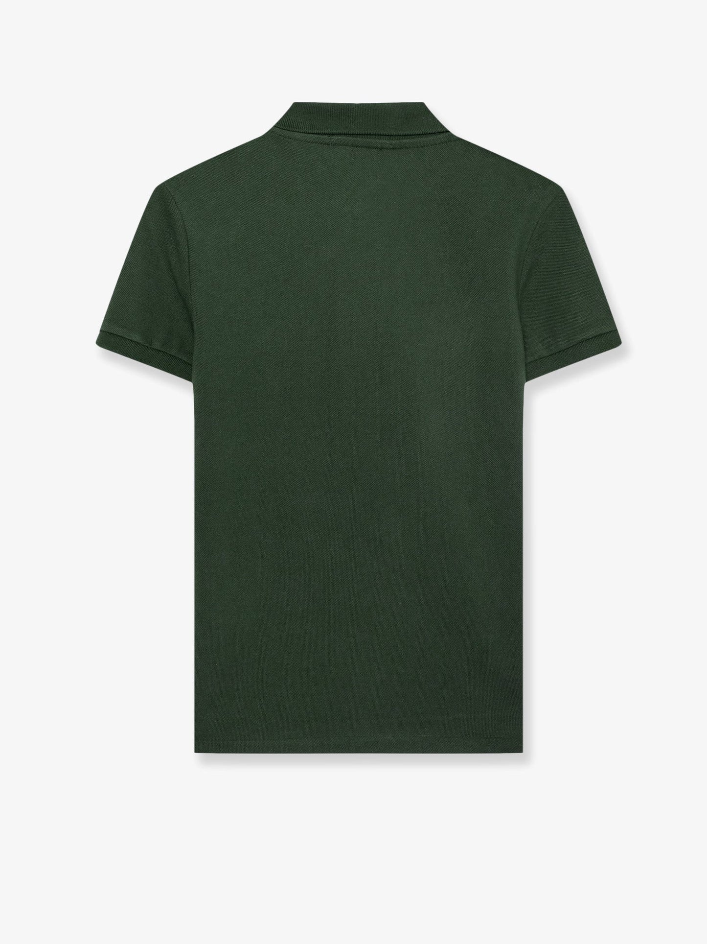 Cotton polo shirt with embroidered logo on the front