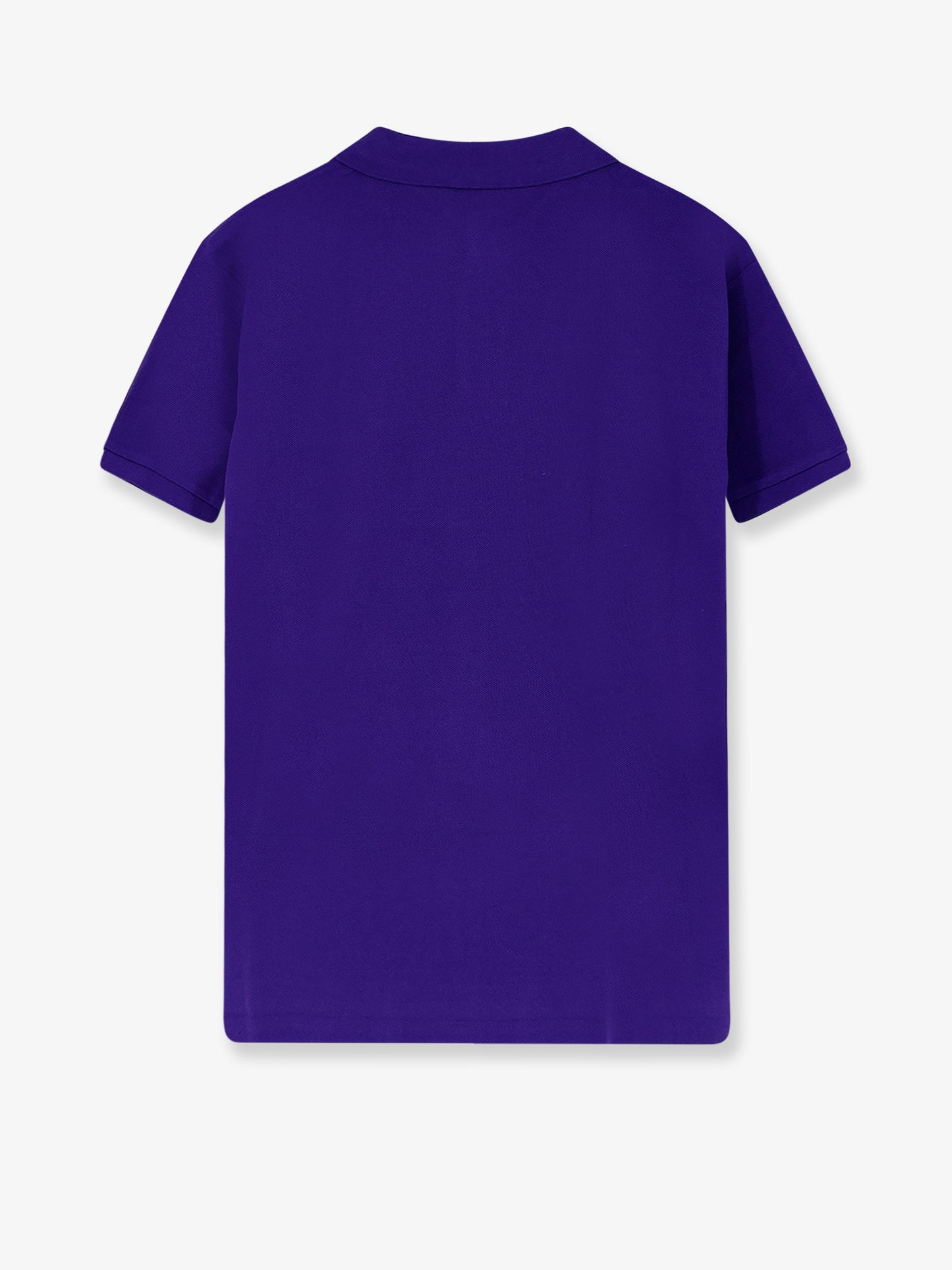Cotton polo shirt with frontal embroidered logo