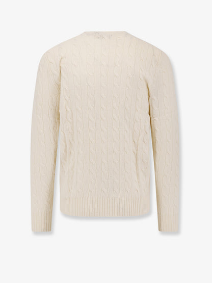 Wool and cashmere cable knit sweater thumbnail