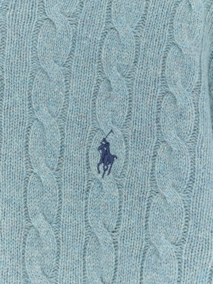Wool and cashmere cable knit sweater thumbnail