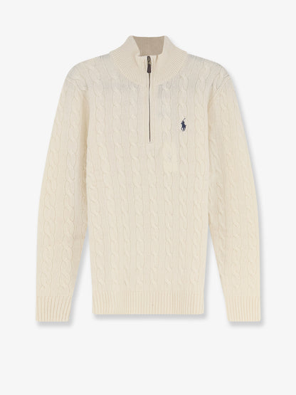 Cable-knit wool and cashmere sweater thumbnail
