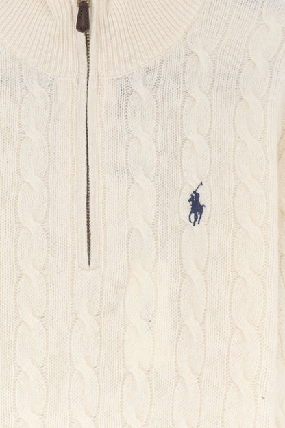 Cable-knit wool and cashmere sweater thumbnail