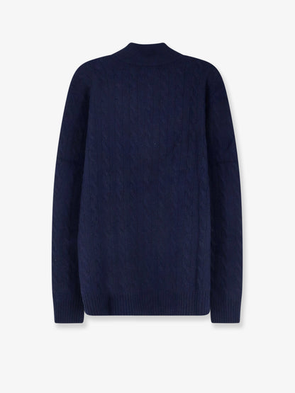 Wool and cashmere cable knit sweater thumbnail