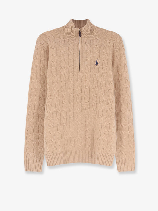 Cable-knit wool and cashmere sweater