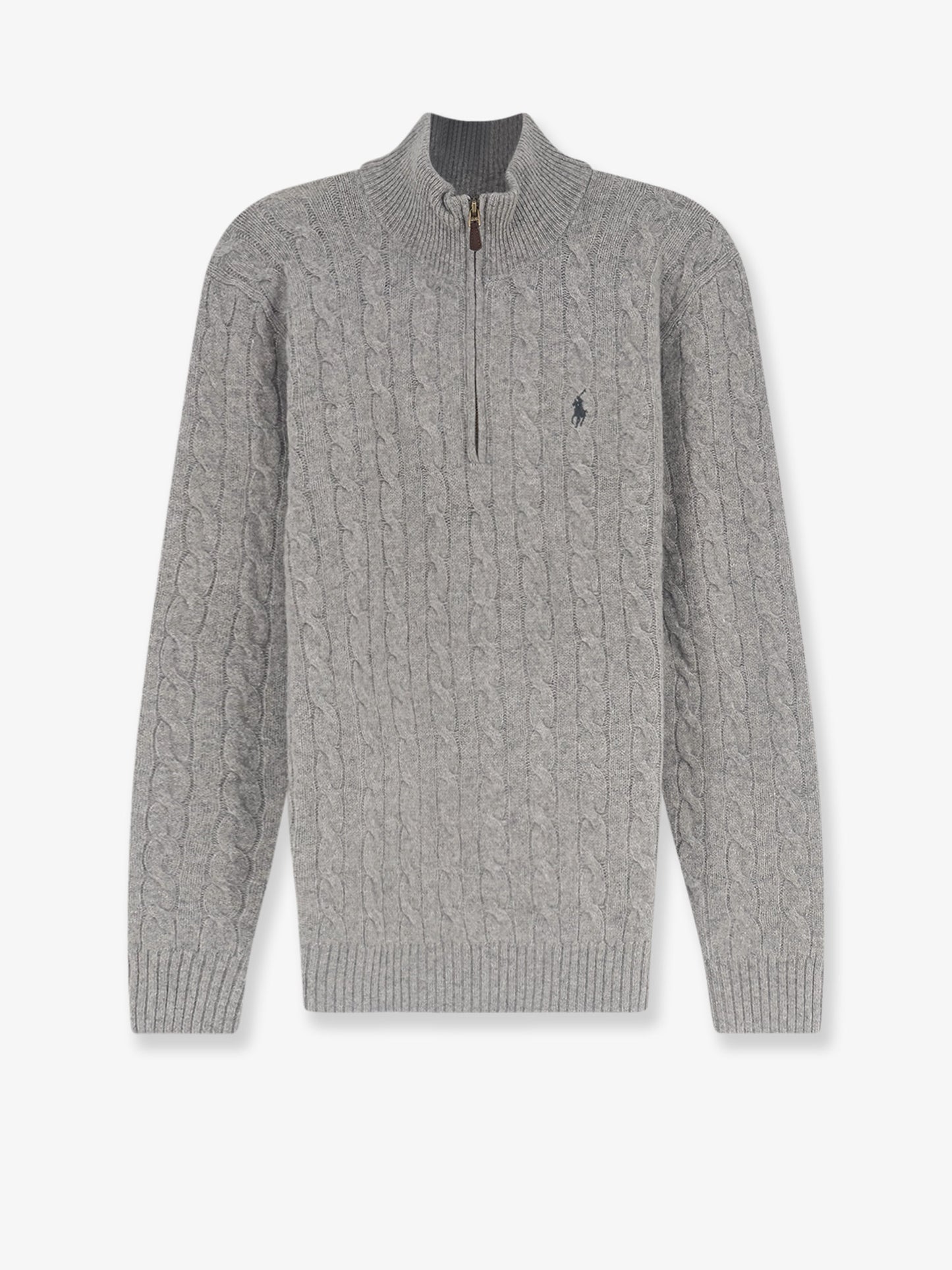 Cable-knit wool and cashmere sweater