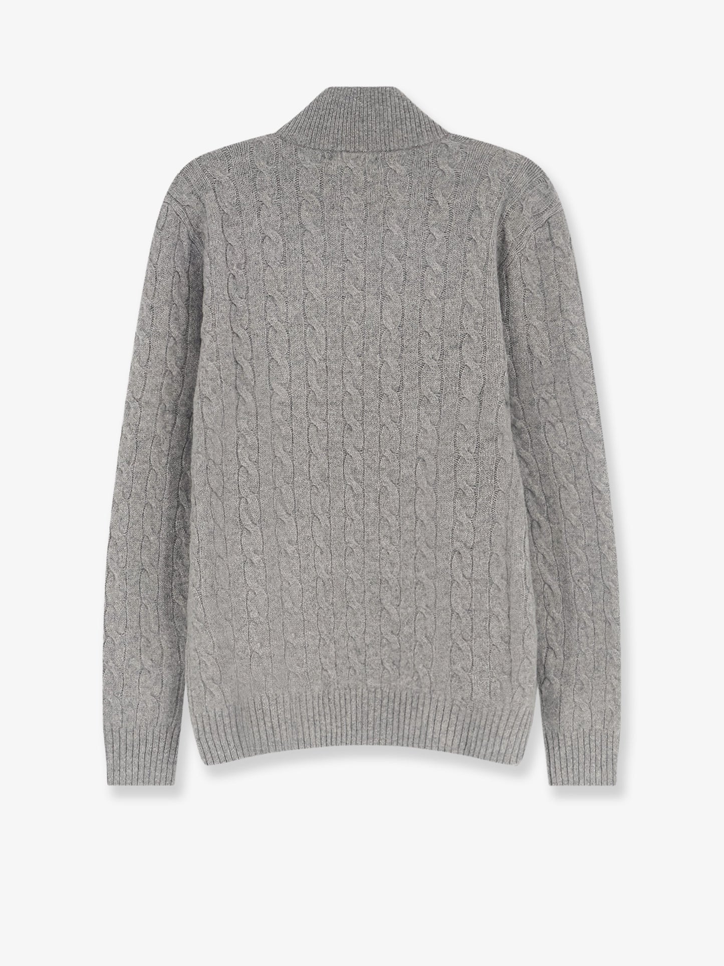 Cable-knit wool and cashmere sweater