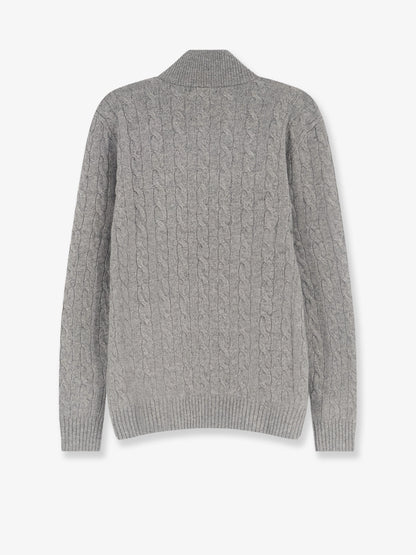 Cable-knit wool and cashmere sweater thumbnail