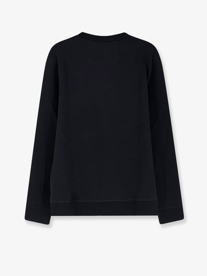 Cotton blend sweatshirt with front embroidered logo thumbnail